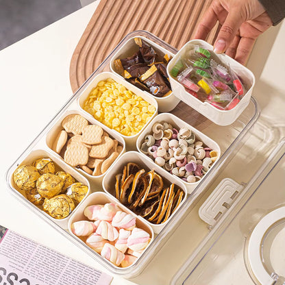 Portable Snack Container – 4 or 8 Compartments