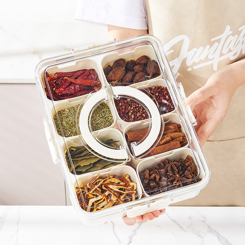 Portable Snack Container – 4 or 8 Compartments