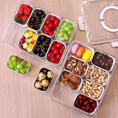 Portable Snack Container – 4 or 8 Compartments