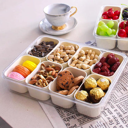 Portable Snack Container – 4 or 8 Compartments