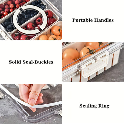 Portable Snack Container – 4 or 8 Compartments