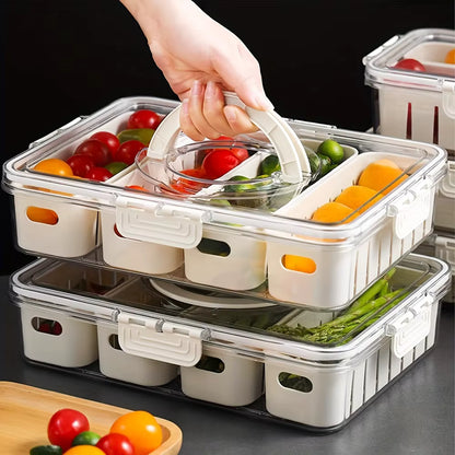 Portable Snack Container – 4 or 8 Compartments